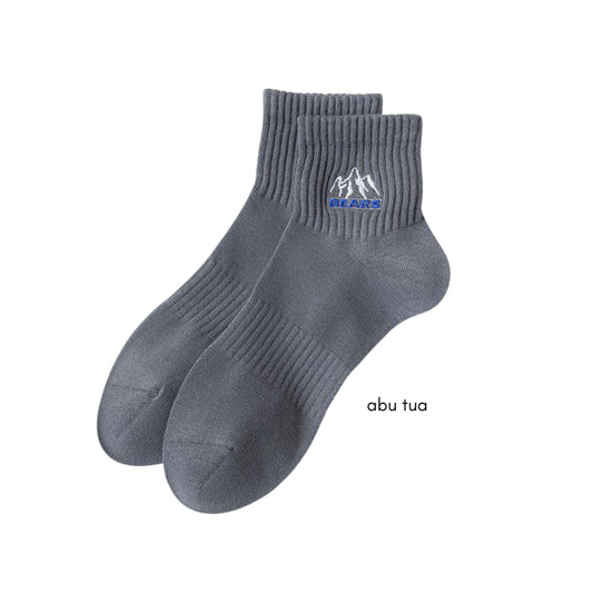 Pekanbaru Kaos Kaki Pendek Motif Gunung Bears High Quality Socks Unisex Simple