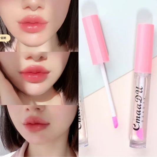 Pekanbaru Cmaadu Lips Gloss Cair Warna Bening Tahan Lama Berubah Warna Pink-Ch