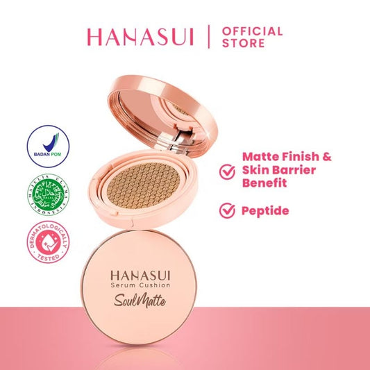 Pekanbaru Hanasui Serum Cushion Soulmatte Foundation Bedak
