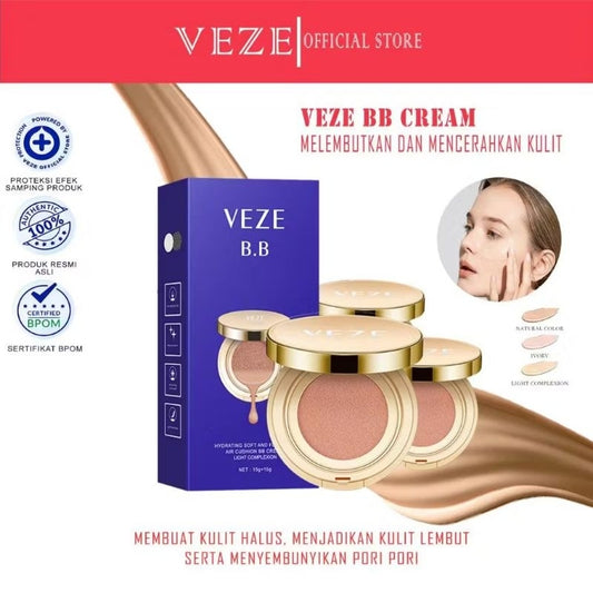 Pekanbaru Free Refill [Bpom] - Veze Cushion Hydrating Soft And Flawless Air Cushion Bb Cream Medium