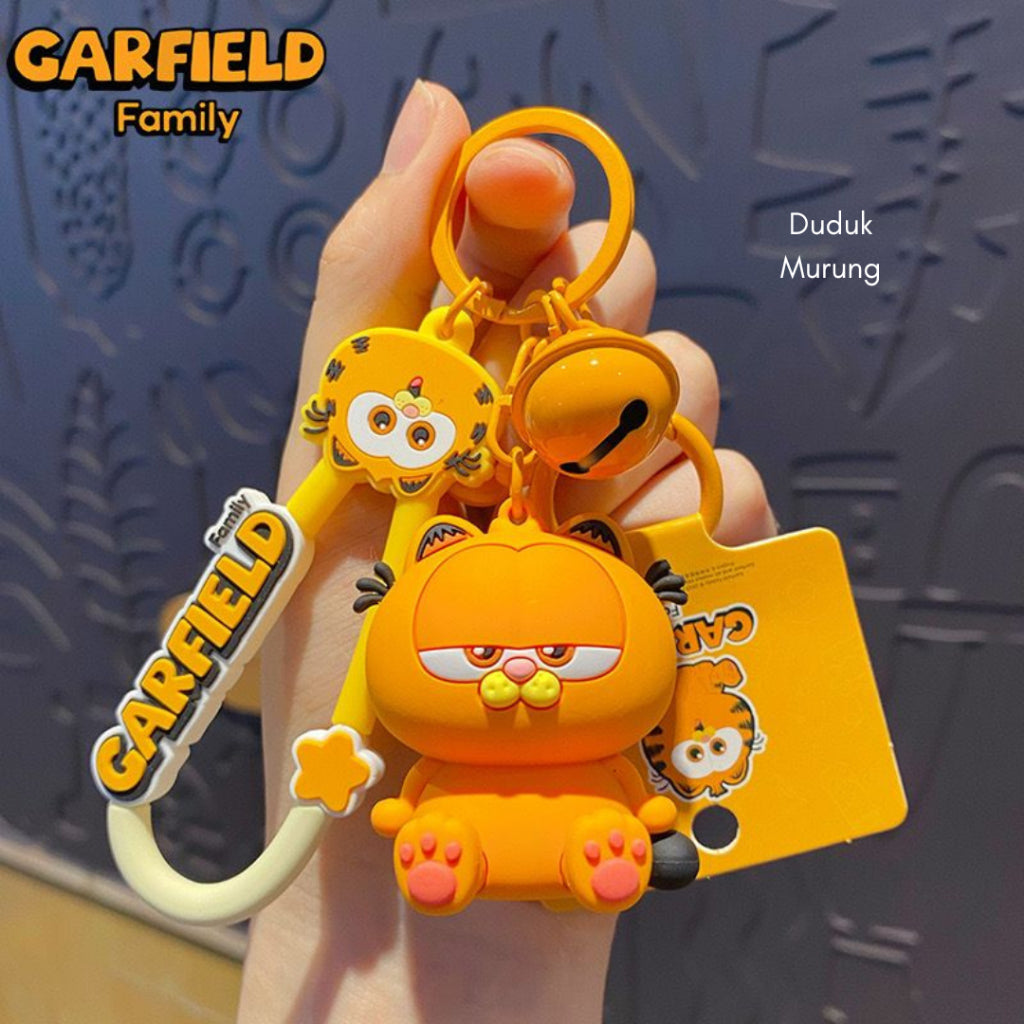 Pekanbaru Gantungan Kunci Garfield Kucing Orange Baby Cat Keychain Gemoy Lonceng Aesthetic