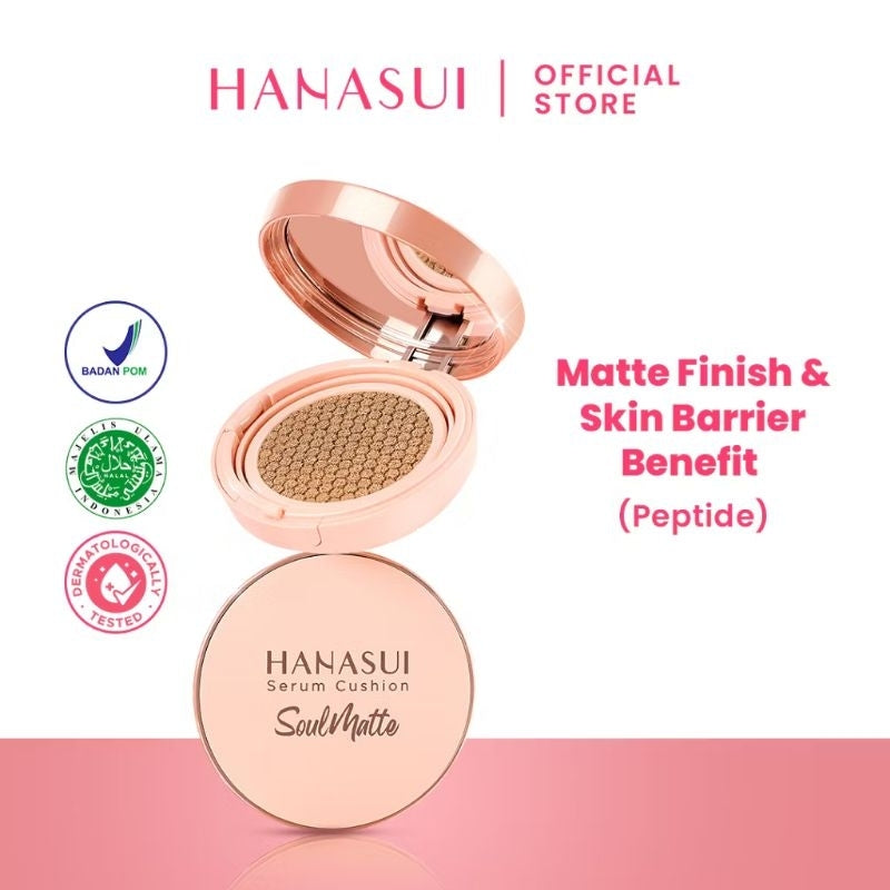 Pekanbaru Hanasui Serum Cushion Soulmatte Foundation Bedak