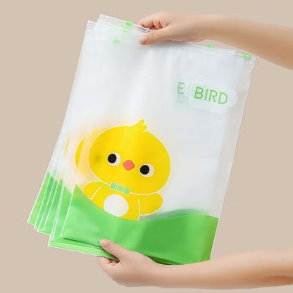 Pekanbaru Ziplock Travel Karakter Hewan Panda Lucu Pouch Penyimpanan Serbaguna