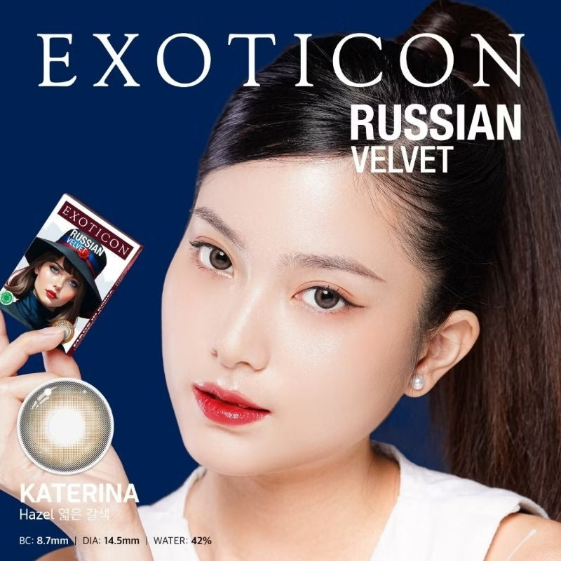 Pekanbaru Softlens X2 New Russian Velvet By X2 /Exoticon Softlens/Normal /Minus
