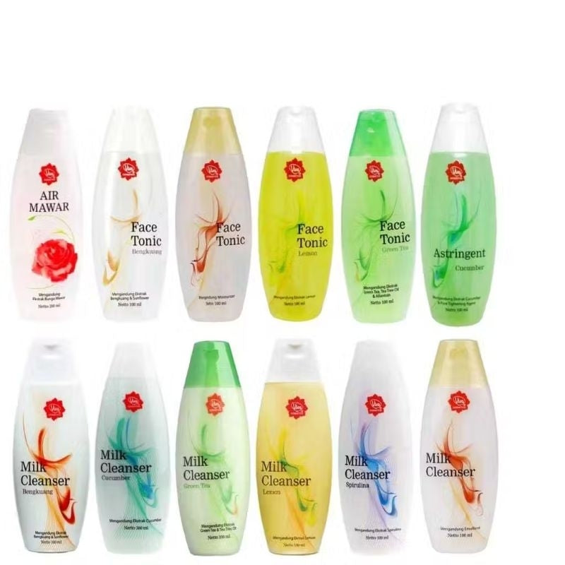 Pekanbaru Viva Milk Cleanser Susu Pembersih | Viva Face Tonic Penyegar Toner Air Mawar 100Ml