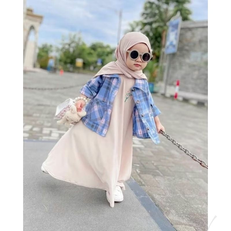 Pekanbaru Jilbab Anak Perempuan Kerudung Segitiga Instan
