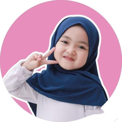 Pekanbaru Jilbab Anak Perempuan Kerudung Segitiga Instan