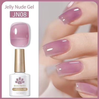 Pekanbaru [Bpom] Born Pretty 10Ml Wine Red Jelly Gel Polish Red Kutek Gel Classic Red Gel