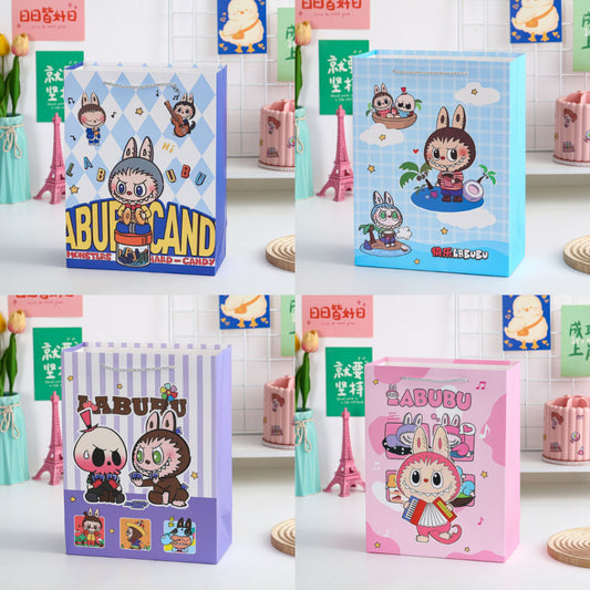 Pekanbaru Paper Bag Labubu Monster Bubuway Moena Police Girl Goodie Bag Tas Kado Unik Aesthetic