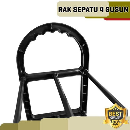 Pekanbaru Rak Sepatu Plastik 4 Susun / Rak Sepatu Serbaguna /  Rak Sepatu Plastik / Rak