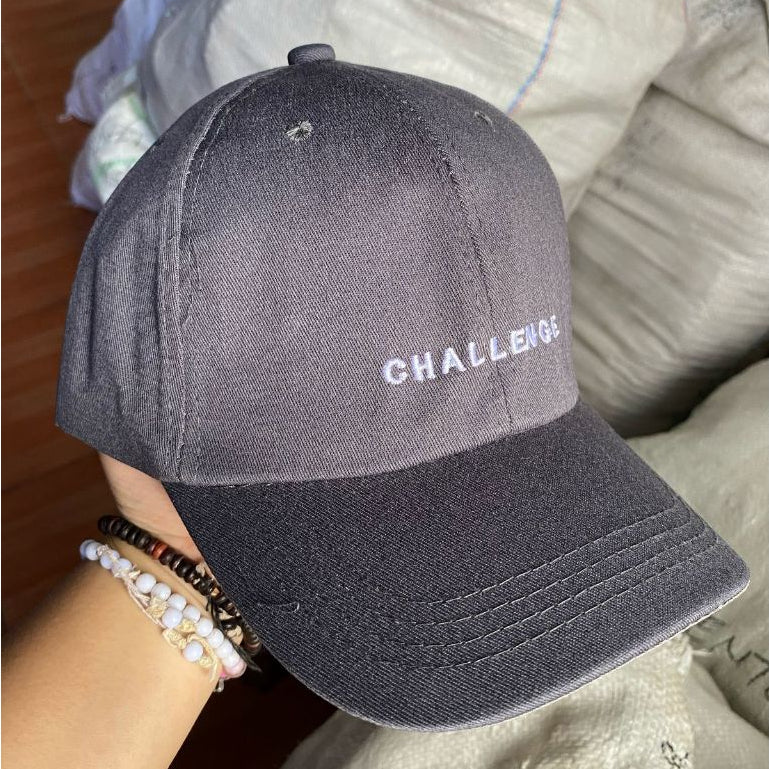 Pekanbaru Topi Baseball Cap Bordir Challenge Simple Aesthetic High Quality Polos Solid Color Fashion Topi Bisbol Korean Style