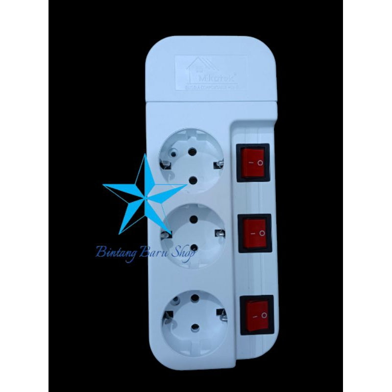 Pekanbaru Mikotek Stop Kontak Dengan Switch On Off 3 Lobang 4 Lobang 5 Lobang Sni / Terminal Kuningan / Colokan