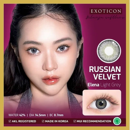 Pekanbaru Softlens X2 New Russian Velvet By X2 /Exoticon Softlens/Normal /Minus