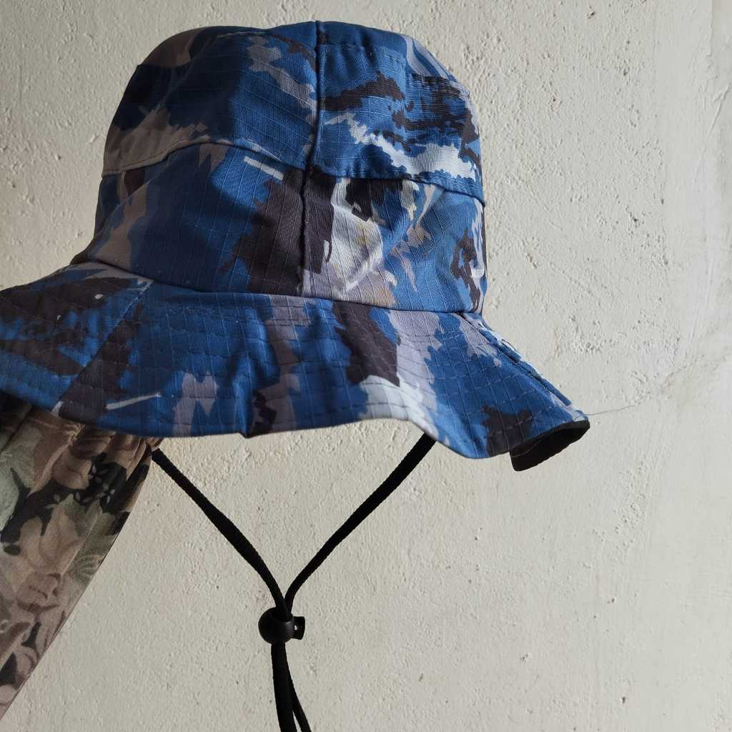 Pekanbaru HR-Topi Rimba Gunung Tactical Hiking Outdoor Pria Wanita Dewasa Bahan Drill Anti Panas UV Topi Gunung