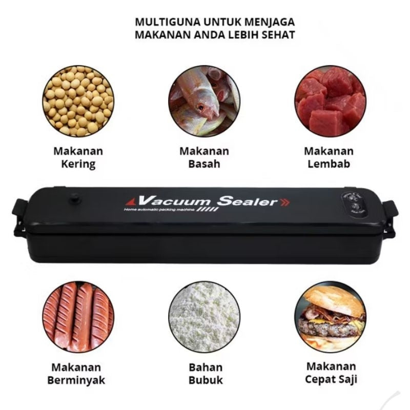 Pekanbaru (Free Plastik) Vacum Makanan Sealer Food Mesin Vakum Plastik Pembungkus Makanan