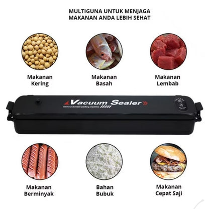 Pekanbaru (Free Plastik) Vacum Makanan Sealer Food Mesin Vakum Plastik Pembungkus Makanan