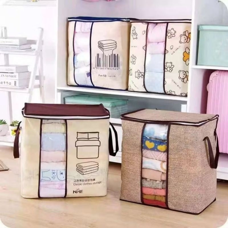 Pekanbaru Bamboo Storage Box Lemari Tempat Penyimpanan Baju Organizer Box