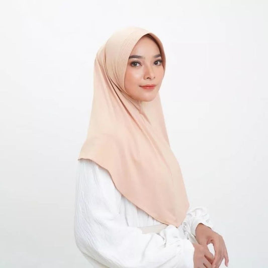 Pekanbaru Jilbab Hijab Bergo sport Nutup Dada /Hijab Volly Jumbo Jersey
