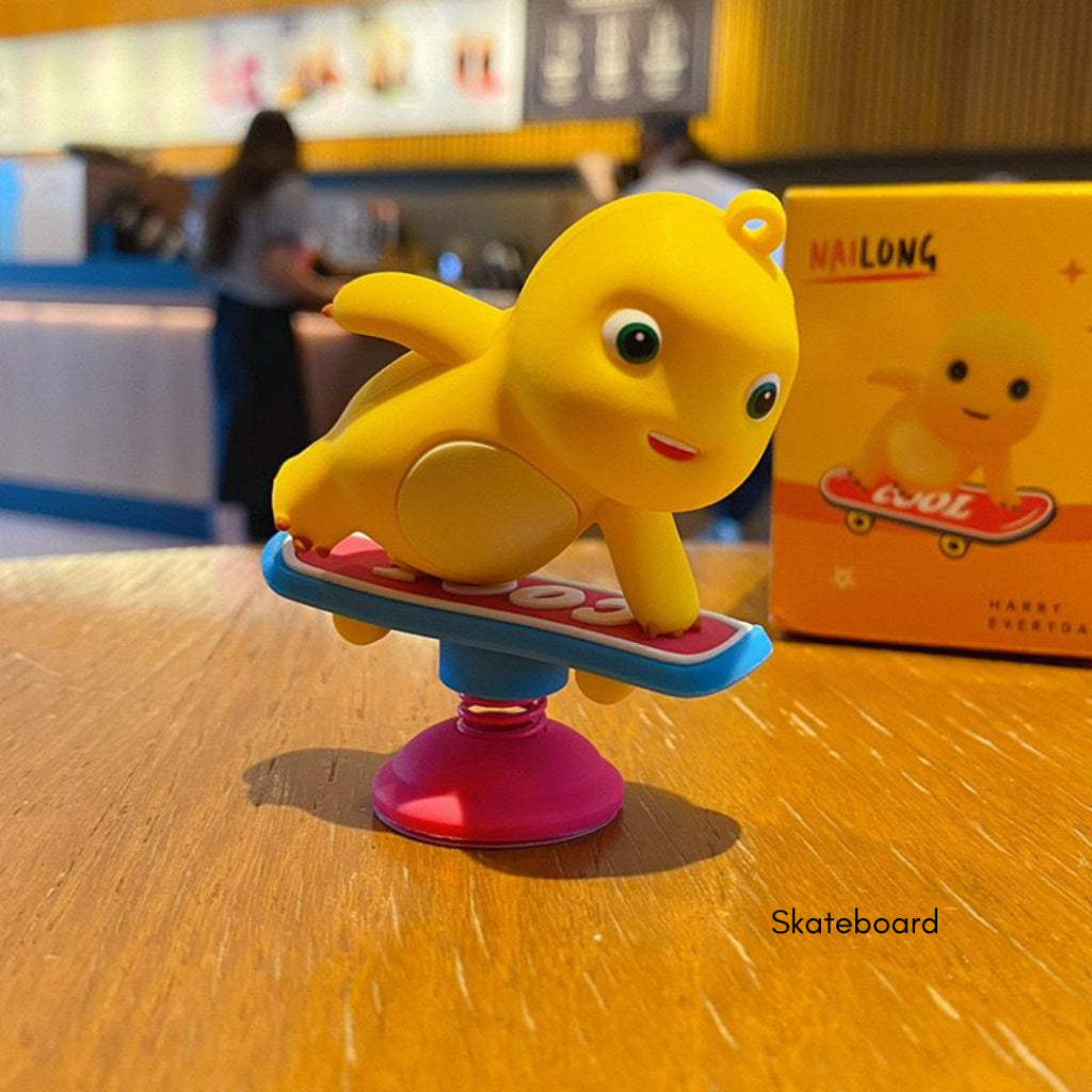 Pekanbaru Pajangan Mobil Motor Nailong Dino Kuning Hiasan Dashboard Mini Figure Goyang Unik
