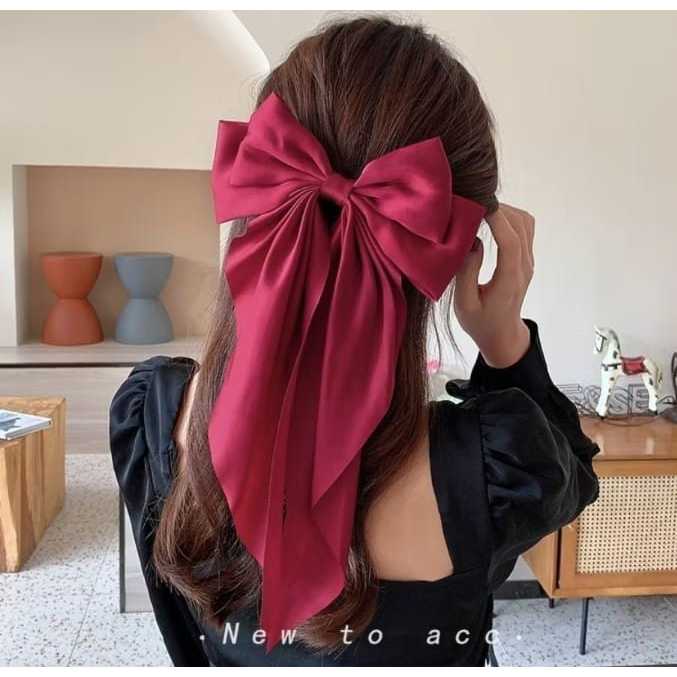 Pekanbaru Jepit rambut wanita pita besar / Pita Korea Fashion