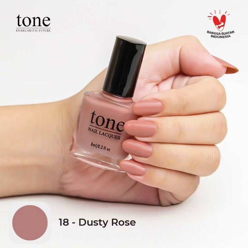 Pekanbaru Lacquer Kutek Tone Nail  Nude Halal Murah 8Ml | Cat Kuku Tone Nail Polish 8Ml