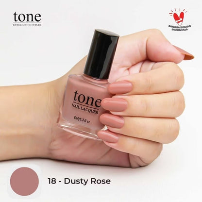Pekanbaru Lacquer Kutek Tone Nail  Nude Halal Murah 8Ml | Cat Kuku Tone Nail Polish 8Ml