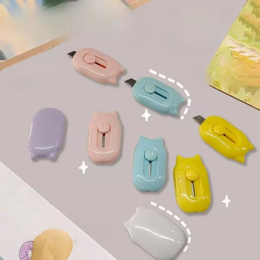 Pekanbaru Pisau Cutter Mini Model Awan Alat Potong Kertas Plastik Unboxing Paket