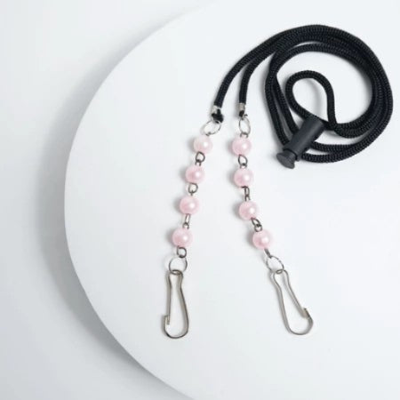 Pekanbaru Strap Masker Kristal Mutiara 2in1Kalung Pengait Konektor Lanyard masker HEADLOOP HIJAB