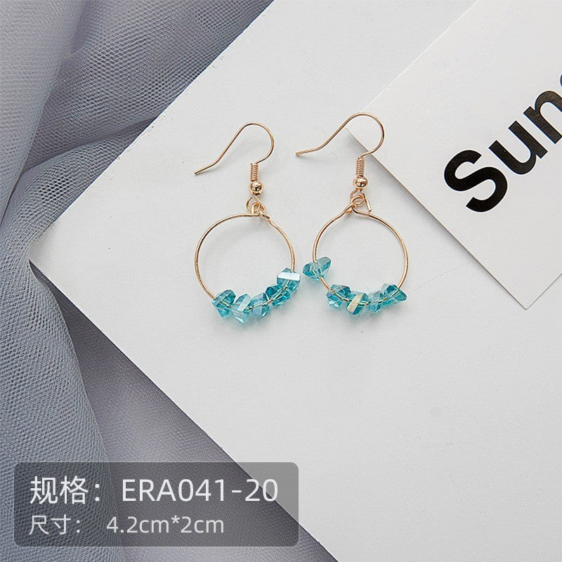 Pekanbaru Anting Wanita Emerald Gold Silver Bling Bling Simple Elegan Woman Emerald Earrings Anting Berkualitas Anting Drop Anting Hook Korean Style