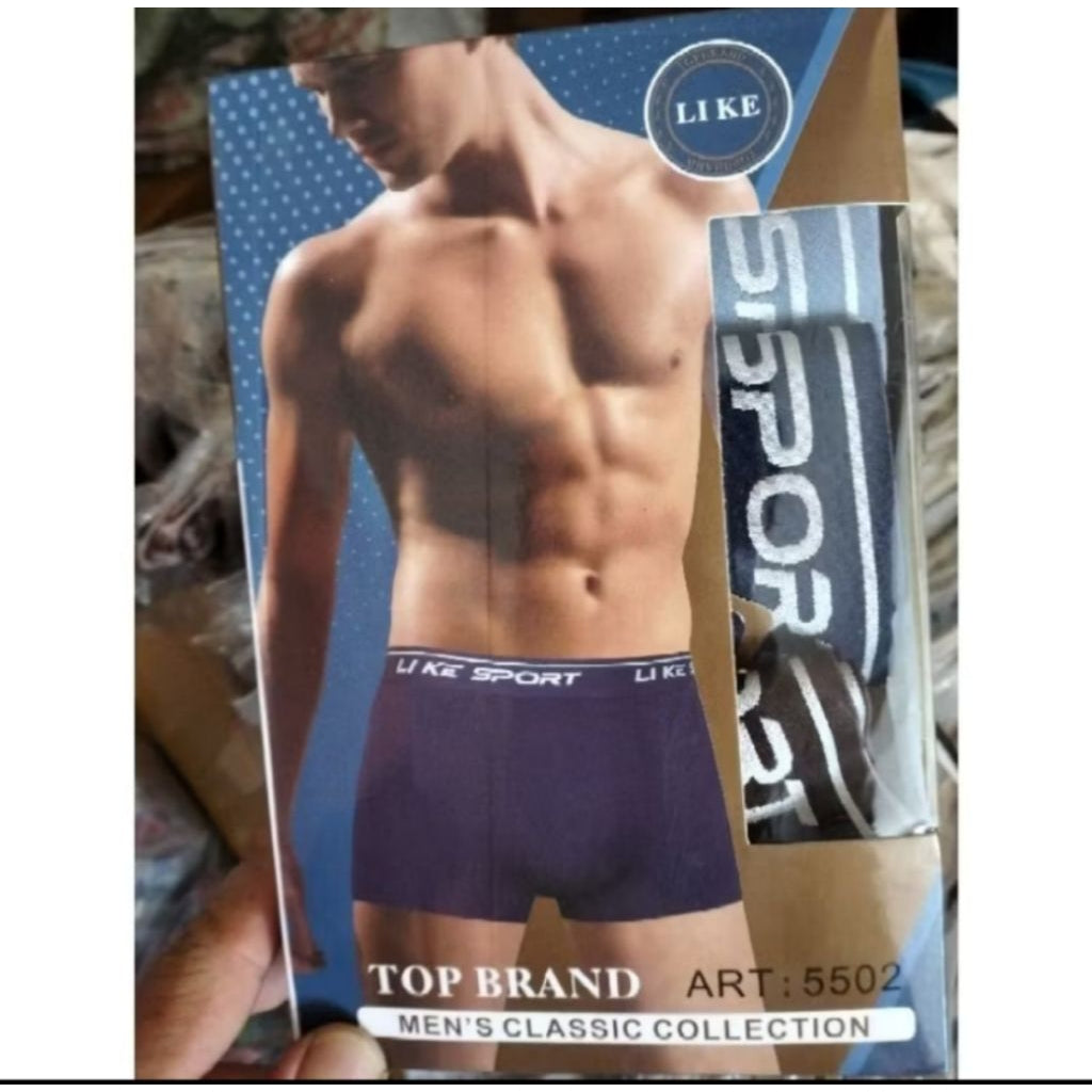 Pekanbaru Celana dalam Boxer pria Like isi 3 pcs