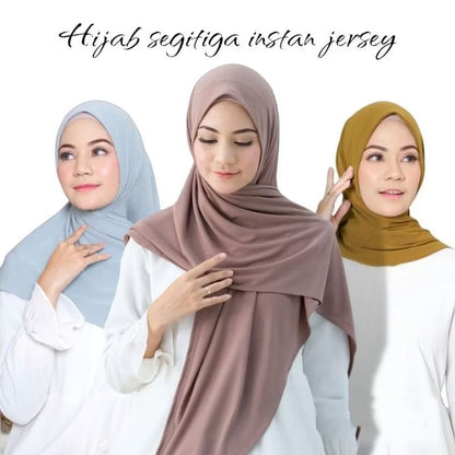 Pekanbaru Hijab Instan Segitiga Jersey Premium