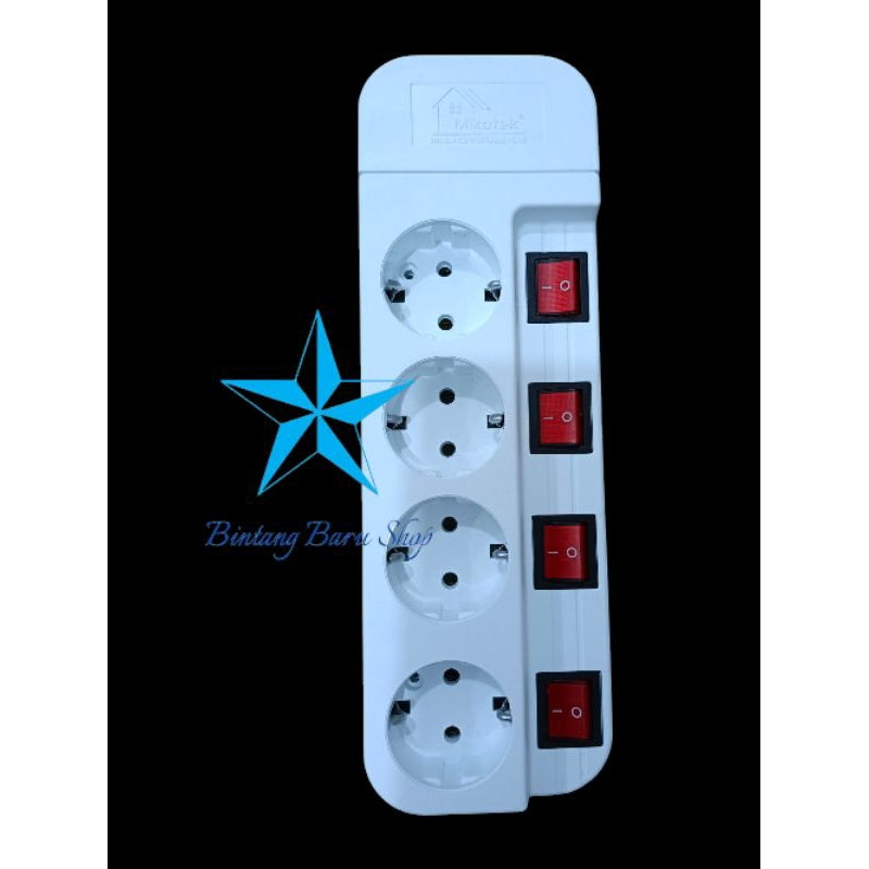 Pekanbaru Mikotek Stop Kontak Dengan Switch On Off 3 Lobang 4 Lobang 5 Lobang Sni / Terminal Kuningan / Colokan