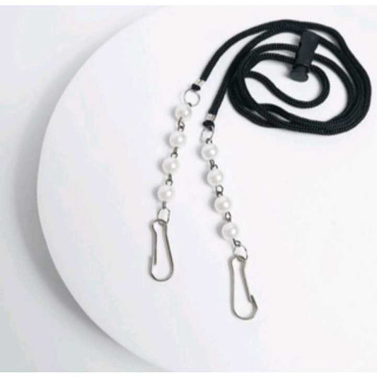 Pekanbaru Strap Masker Kristal Mutiara 2in1Kalung Pengait Konektor Lanyard masker HEADLOOP HIJAB