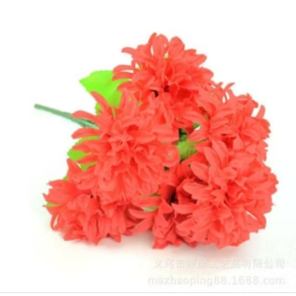 Pekanbaru Bunga Pompom Mum Dandelion Premium Bunga Plastik Bunga Artificial Bunga Palsu Bunga Hias