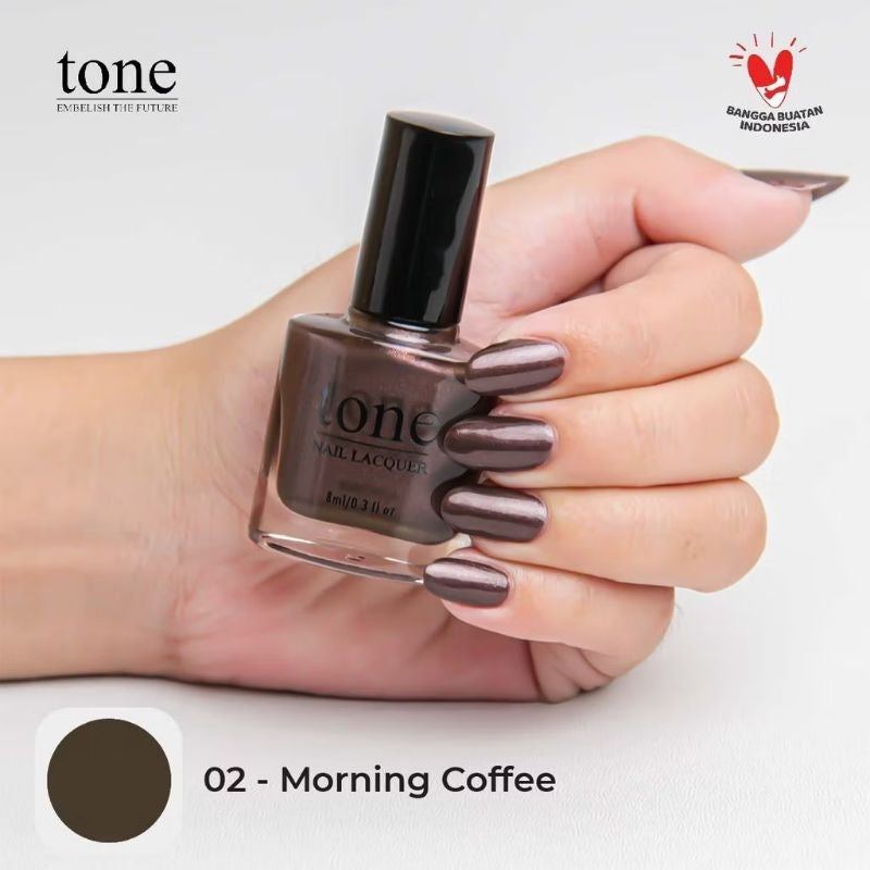 Pekanbaru Lacquer Kutek Tone Nail  Nude Halal Murah 8Ml | Cat Kuku Tone Nail Polish 8Ml