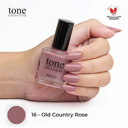 Pekanbaru Lacquer Kutek Tone Nail  Nude Halal Murah 8Ml | Cat Kuku Tone Nail Polish 8Ml
