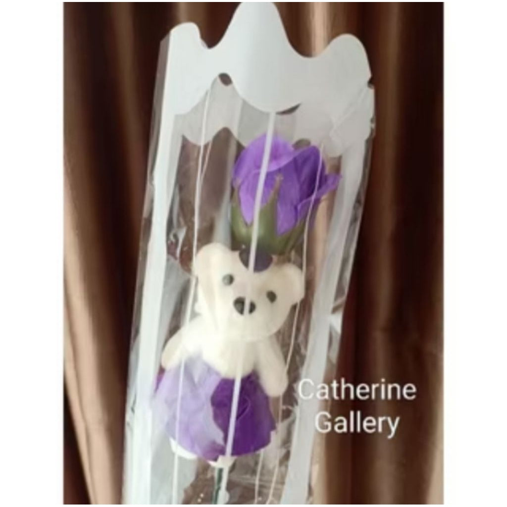 Pekanbaru Bunga Teddy Setangkai / Bunga Valentine / Bunga Mawar Teddy / Bunga Hari Guru