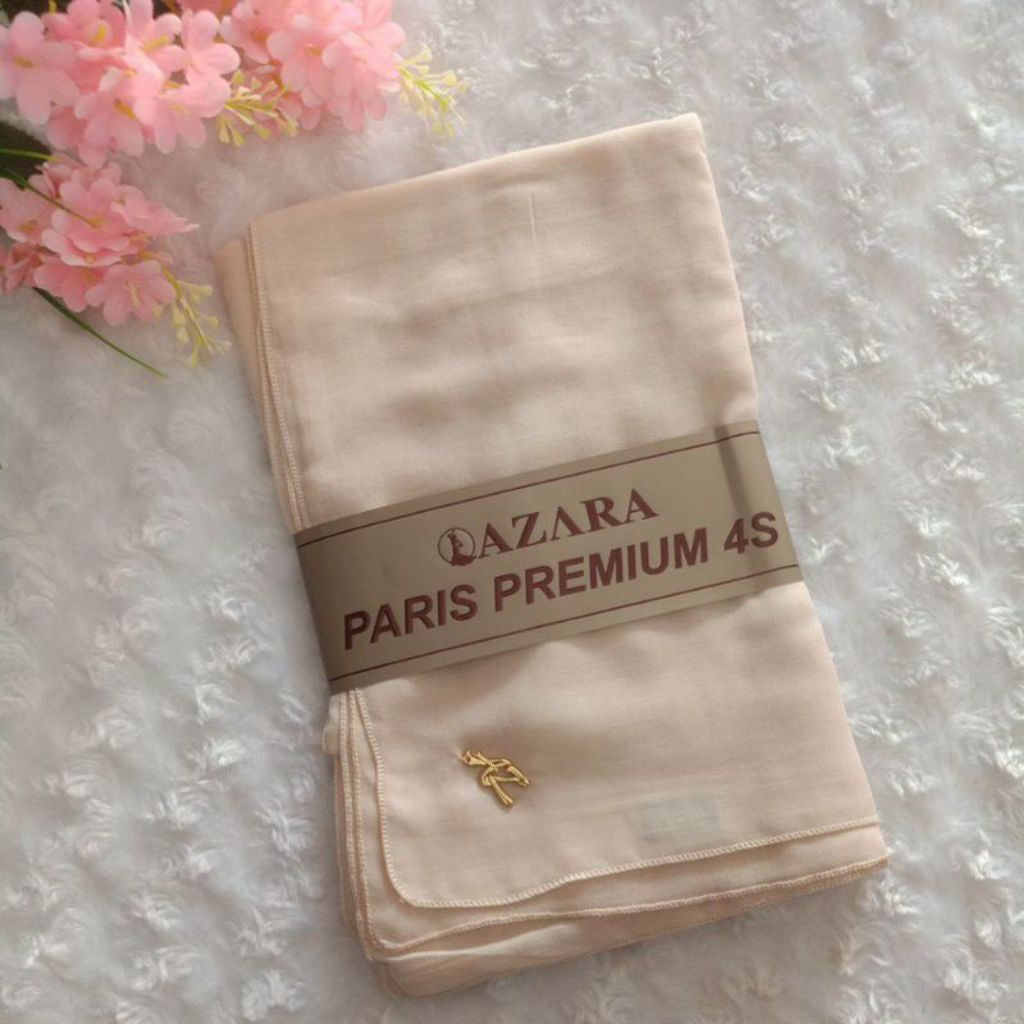 Pekanbaru Jilbab azara paris premium logo / Jilbab lotus (tanpa logo)kualitas kain azzara