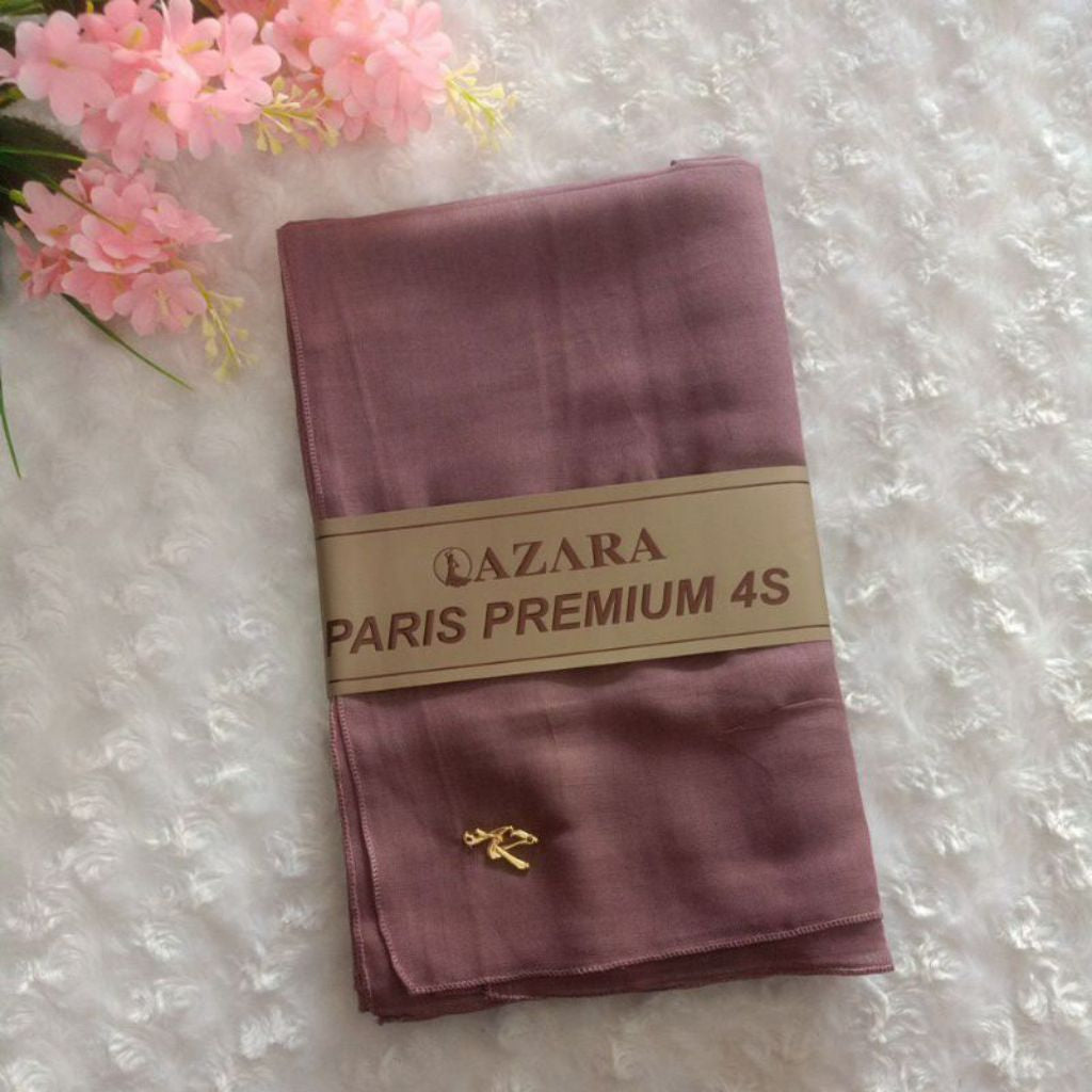 Pekanbaru Jilbab azara paris premium logo / Jilbab lotus (tanpa logo)kualitas kain azzara