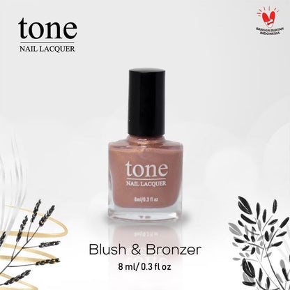 Pekanbaru Lacquer Kutek Tone Nail  Nude Halal Murah 8Ml | Cat Kuku Tone Nail Polish 8Ml