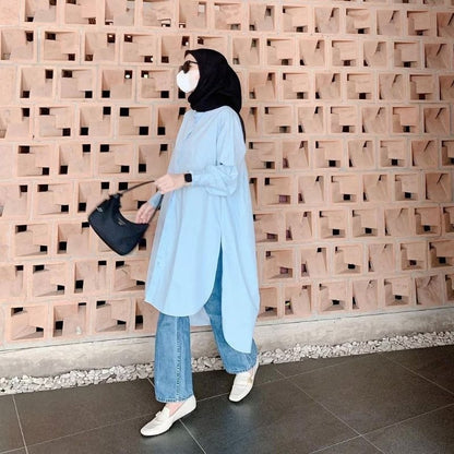 Pekanbaru Ailen Oversize Long Tunik / Hanley Long Shirt