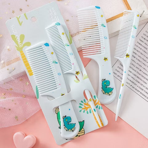 Pekanbaru HR- Set Sisir Karakter Lucu / Sisir Anak Set Isi 2pcs Karakter Kartun Lucu