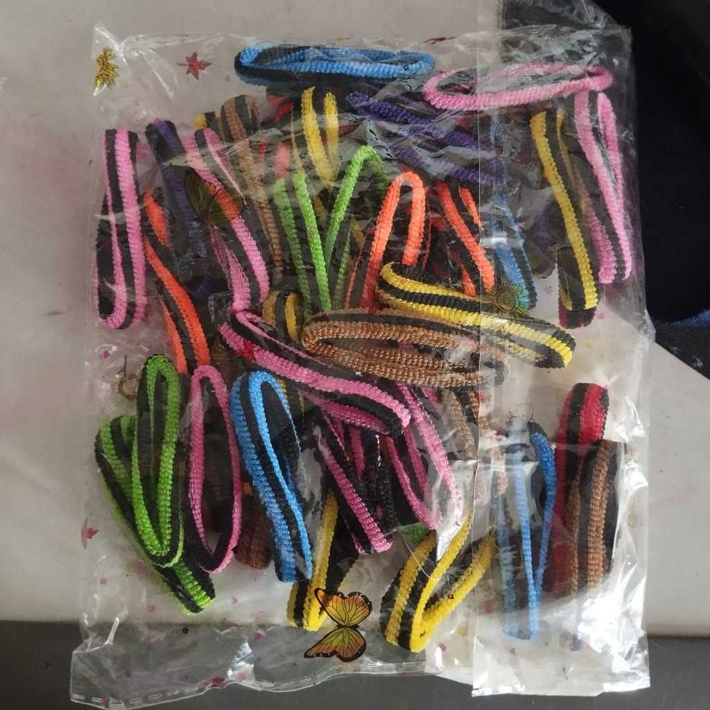 Pekanbaru HR- IKAT RAMBUT WOL / KUNCIR DONUT SALUR WOL WARNA DAN HITAM