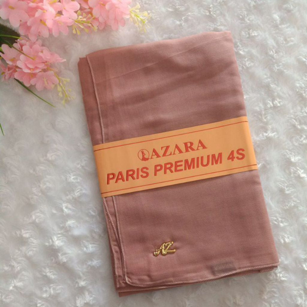 Pekanbaru Jilbab azara paris premium logo / Jilbab lotus (tanpa logo)kualitas kain azzara