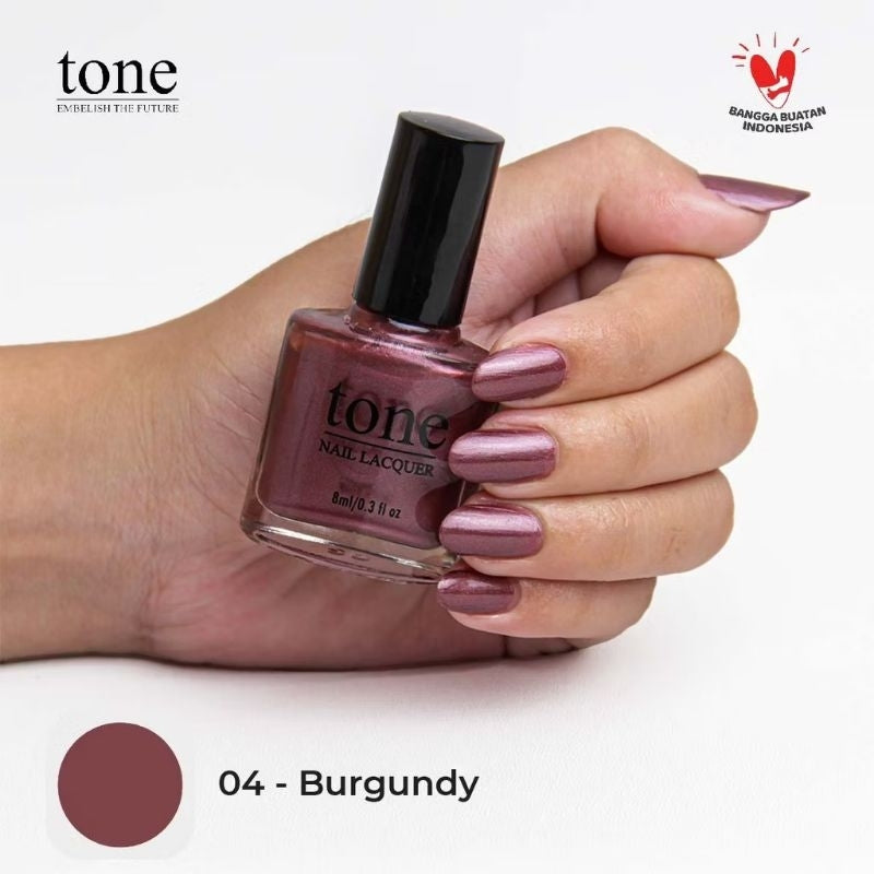 Pekanbaru Lacquer Kutek Tone Nail  Nude Halal Murah 8Ml | Cat Kuku Tone Nail Polish 8Ml