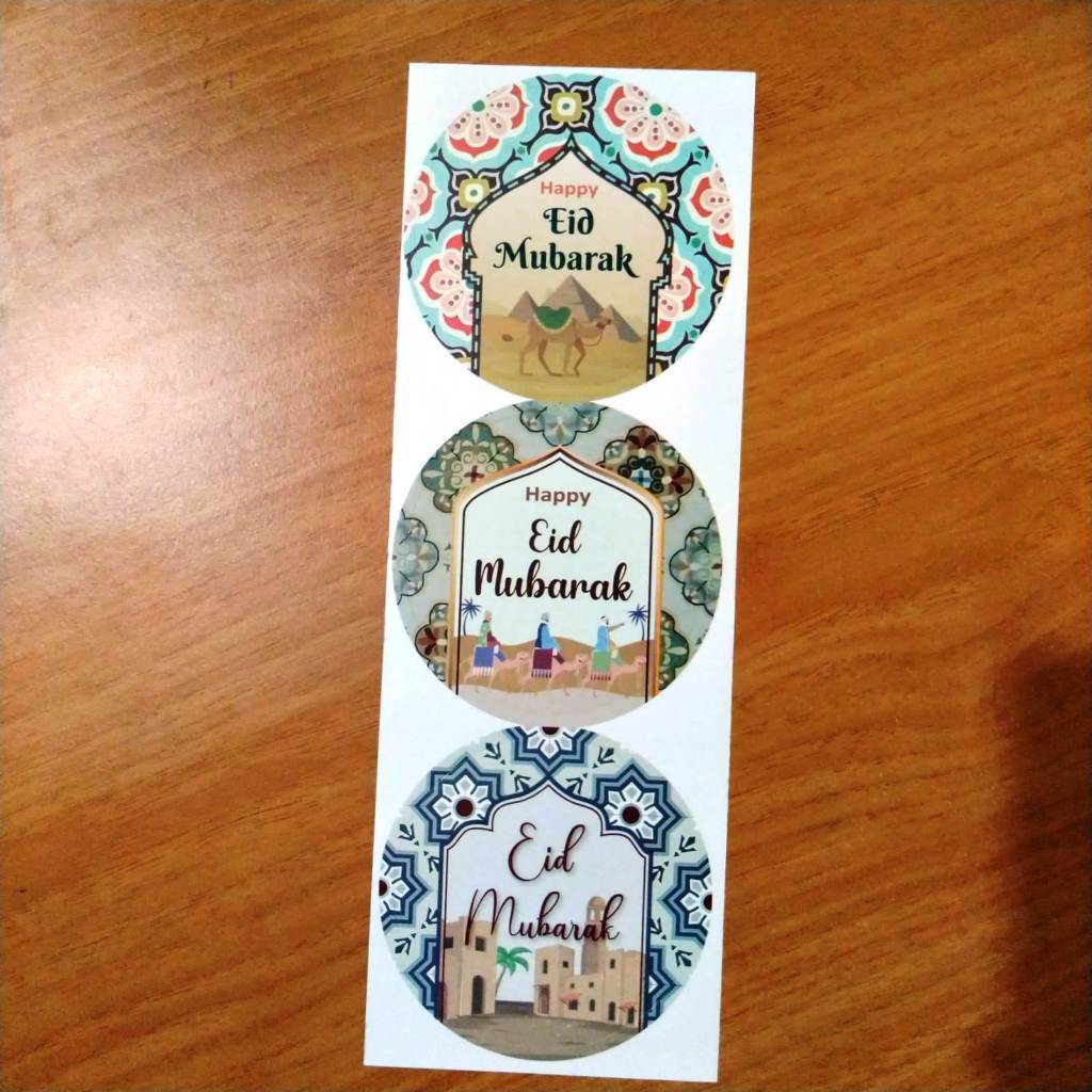 Pekanbaru Sticker Idul Fitri / Lebaran Lembaran Berbagai Ukuran