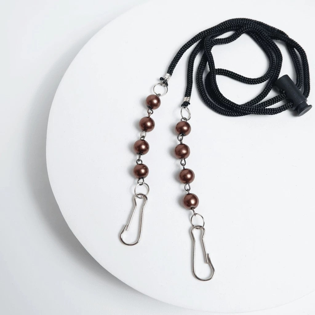 Pekanbaru Strap Masker Kristal Mutiara 2in1Kalung Pengait Konektor Lanyard masker HEADLOOP HIJAB