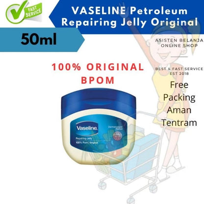 Pekanbaru Vaseline Petroleum Jelly Repairing Jelly Original 50 100 Ml Pelembab Multifungsi