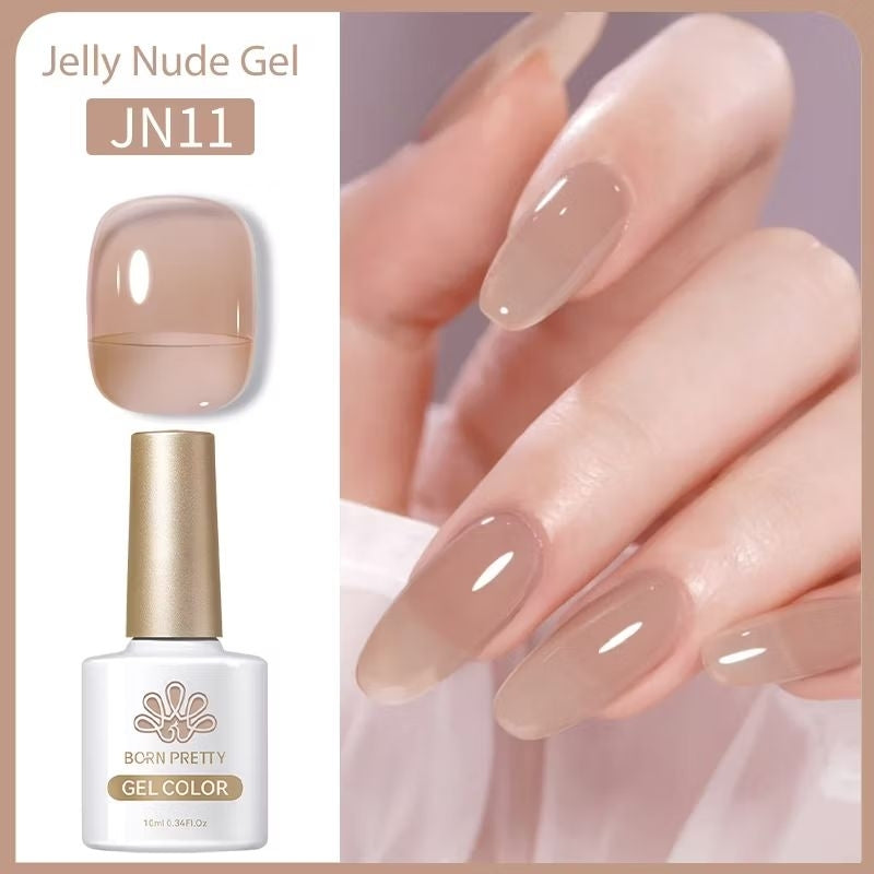 Pekanbaru [Bpom] Born Pretty 10Ml Wine Red Jelly Gel Polish Red Kutek Gel Classic Red Gel