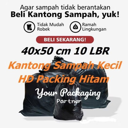 Pekanbaru Plastik Sampah Kecil 40X50 Cm Hitam Plastik Hd Online Shop Packing Olshop Trash